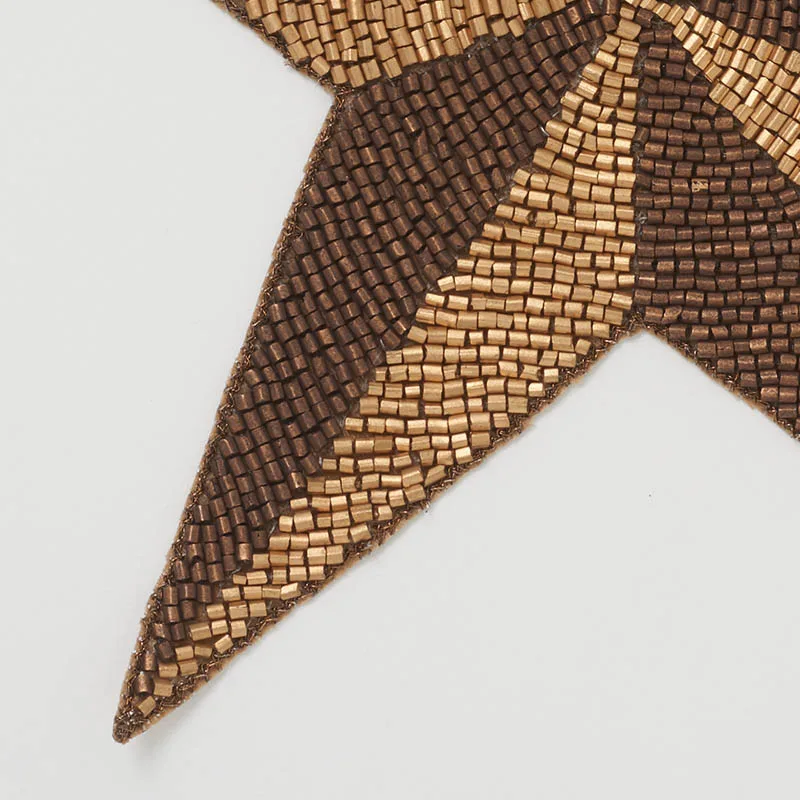 Schumacher Etoile Appliqué trim in Brass (76490)