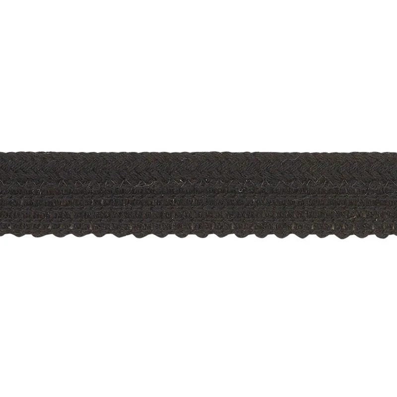 Schumacher Eubie Lip Cord Indoor/Outdoor trim in Black (72426)