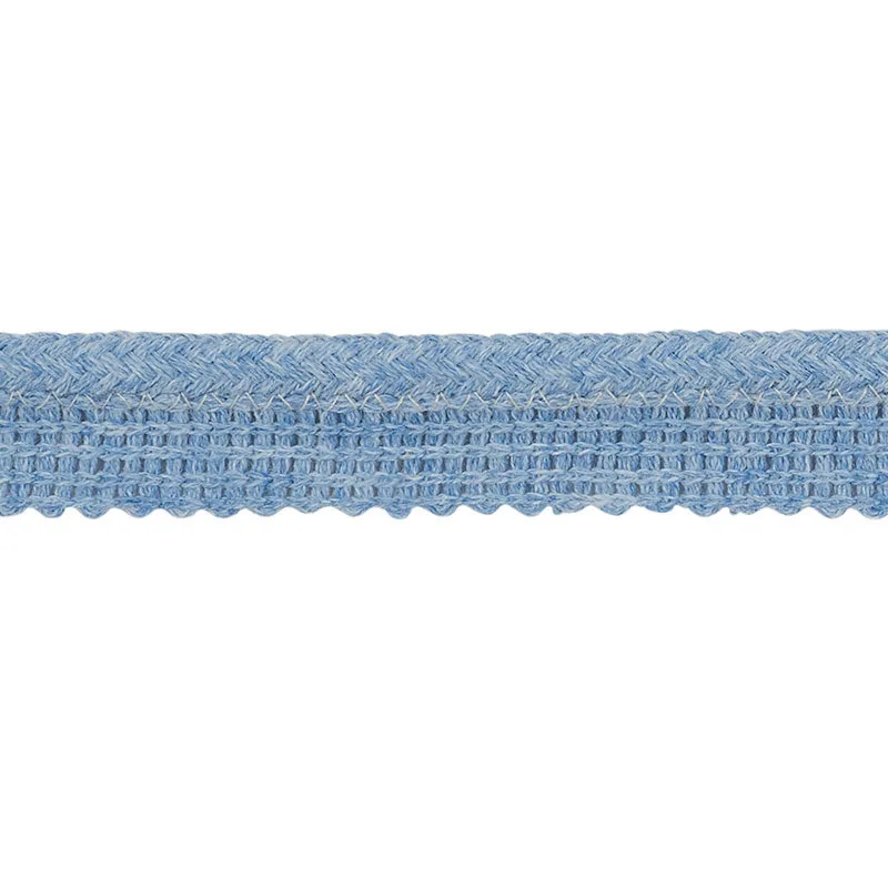 Schumacher Eubie Lip Cord Indoor/Outdoor trim in Blue (72422)