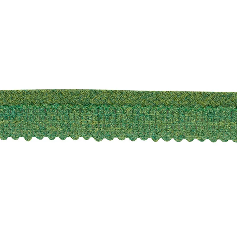 Schumacher Eubie Lip Cord Indoor/Outdoor trim in Green (72424)