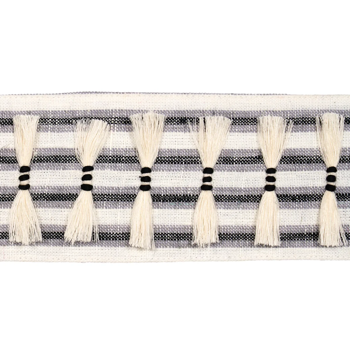 Schumacher Eyelash Fringe trim in Black (81201)