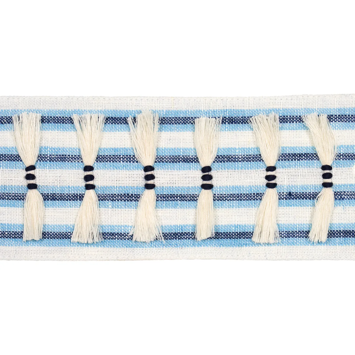 Schumacher Eyelash Fringe trim in Blue (81200)