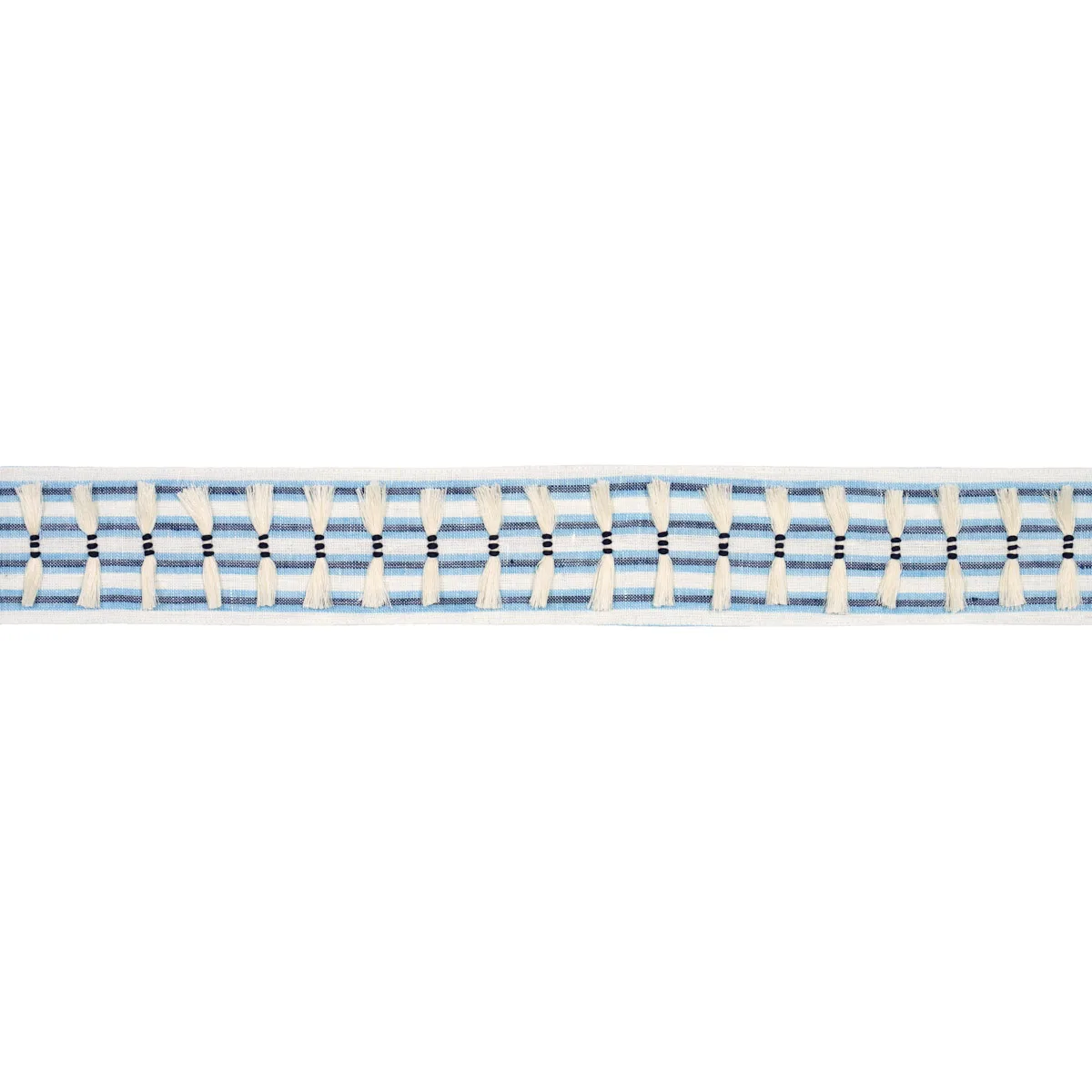 Schumacher Eyelash Fringe trim in Blue (81200)
