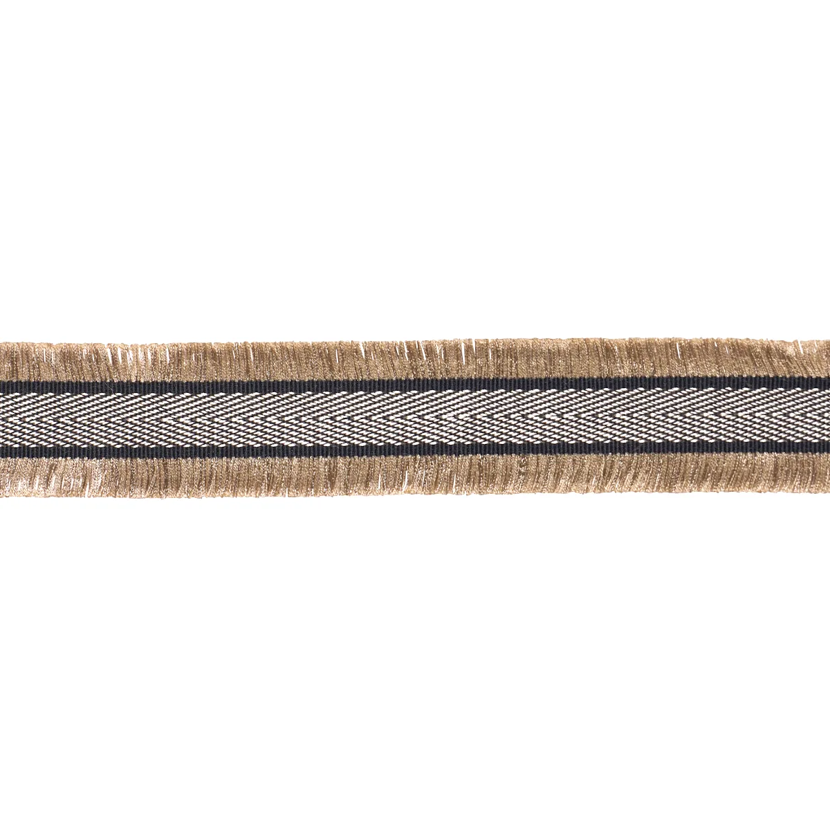 Schumacher Felicity Fringe Trim in Black (86373)