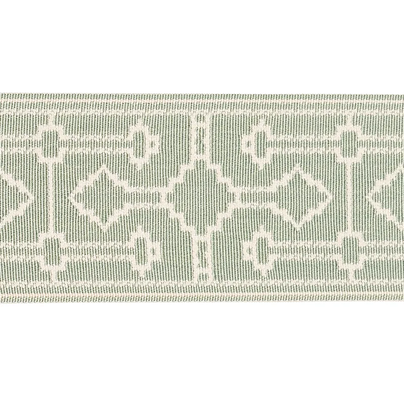 Schumacher Filbert Tape trim in Aqua (75286)