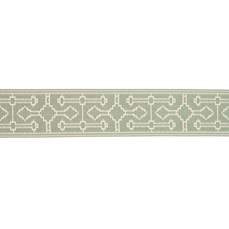 Schumacher Filbert Tape trim in Aqua (75286)