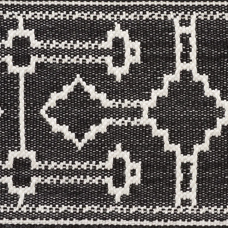 Schumacher Filbert Tape trim in Black (75283)