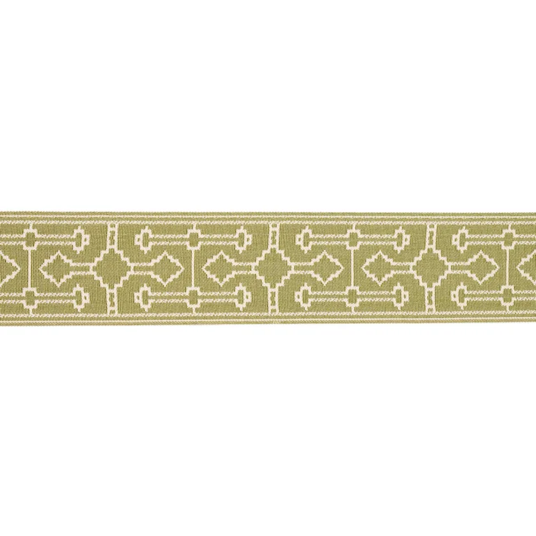 Schumacher Filbert Tape trim in Green (75287)