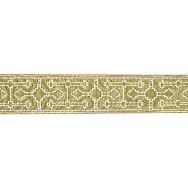 Schumacher Filbert Tape trim in Green (75287)