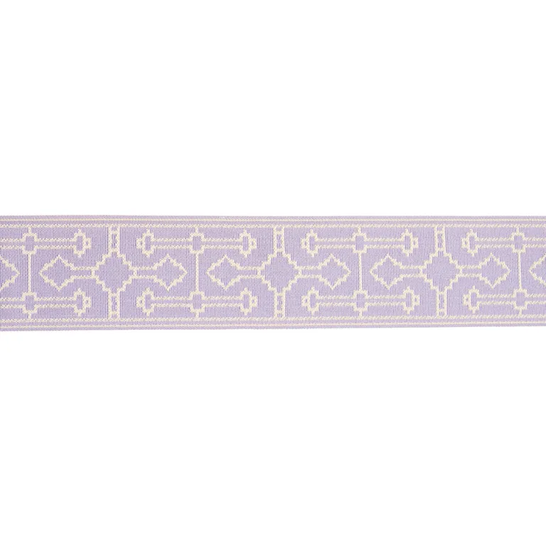 Schumacher Filbert Tape trim in Lilac (75285)