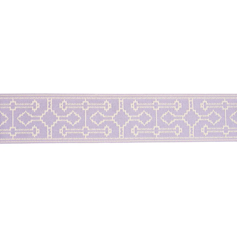 Schumacher Filbert Tape trim in Lilac (75285)