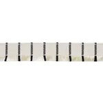 83371 | Frances Silk Fringe - Black and White Schumacher Frances Silk Fringe trim in Black and White (83371)