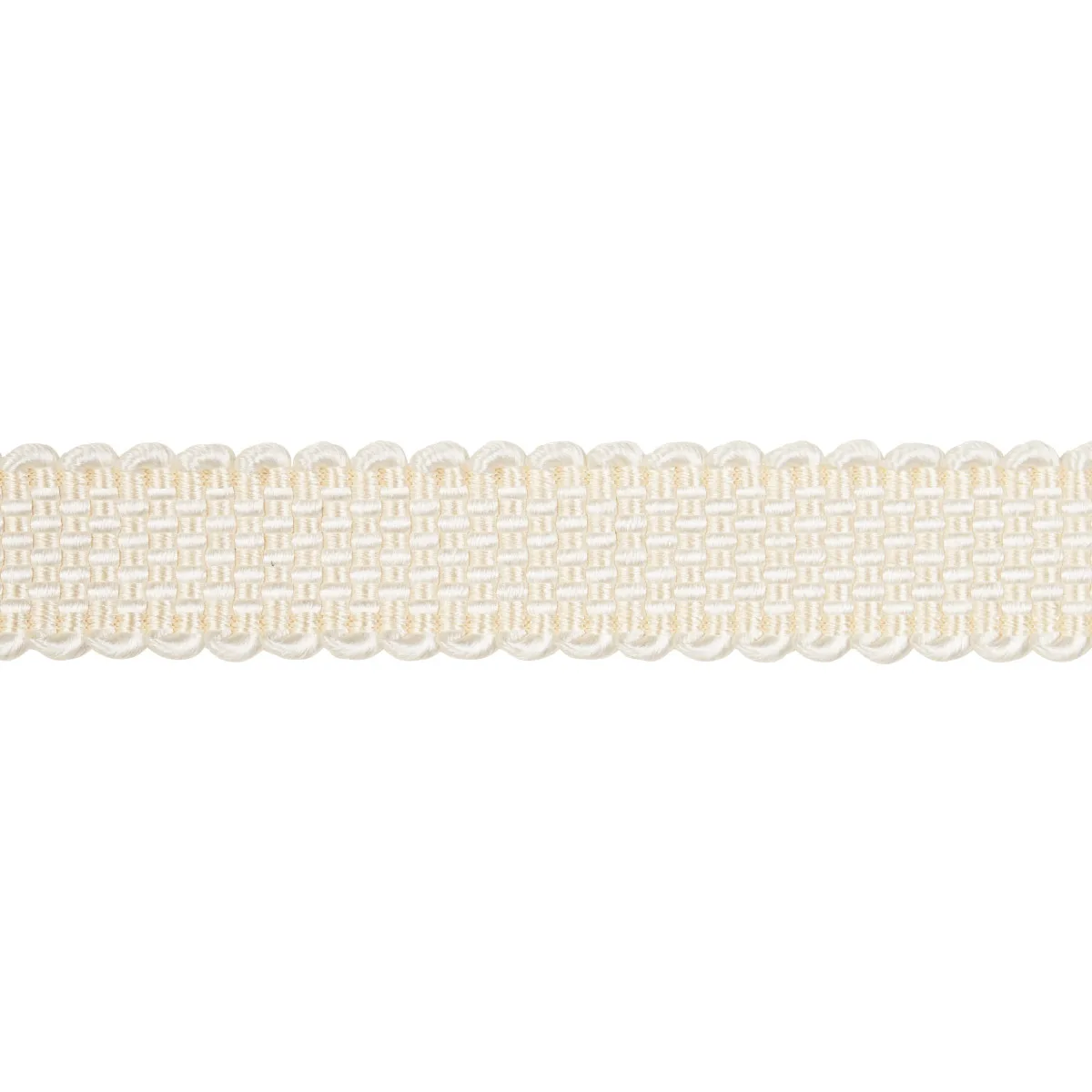 Schumacher Frances Silk Gimp trim in Ivory (83360)