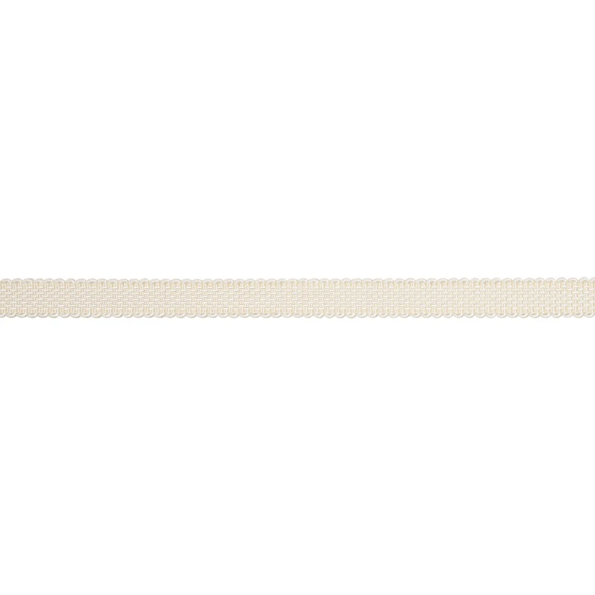 Schumacher Frances Silk Gimp trim in Ivory (83360)