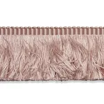 74596 | Francois Silk Brush Fringe - Blush Schumacher Francois Silk Brush Fringe trim in Blush (74596)