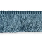 74592 | Francois Silk Brush Fringe - Cadet Schumacher Francois Silk Brush Fringe trim in Cadet (74592)