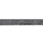 74593 | Francois Silk Brush Fringe - Grey Schumacher Francois Silk Brush Fringe trim in Grey (74593)