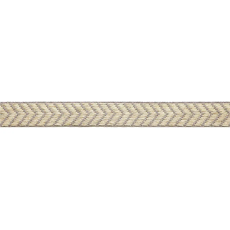 Schumacher Francoise Linen Braid trim in Greige (65581)