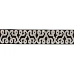 76733 | Freeform Embroidered Tape - Black Schumacher Freeform Embroidered Tape trim in Black (76733)