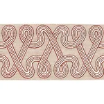 76734 | Freeform Embroidered Tape - Clay Schumacher Freeform Embroidered Tape trim in Clay (76734)