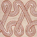 76734 | Freeform Embroidered Tape - Clay Schumacher Freeform Embroidered Tape trim in Clay (76734)