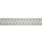 Schumacher Freeform Embroidered Tape trim in Dove (76730)