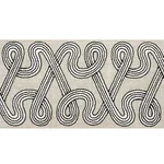 76732 | Freeform Embroidered Tape - Graphite Schumacher Freeform Embroidered Tape trim in Graphite (76732)