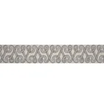 76732 | Freeform Embroidered Tape - Graphite Schumacher Freeform Embroidered Tape trim in Graphite (76732)