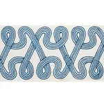 Schumacher Freeform Embroidered Tape trim in Sky (76731)