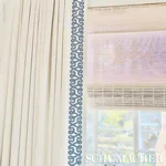 Schumacher Freeform Embroidered Tape trim in Sky (76731)