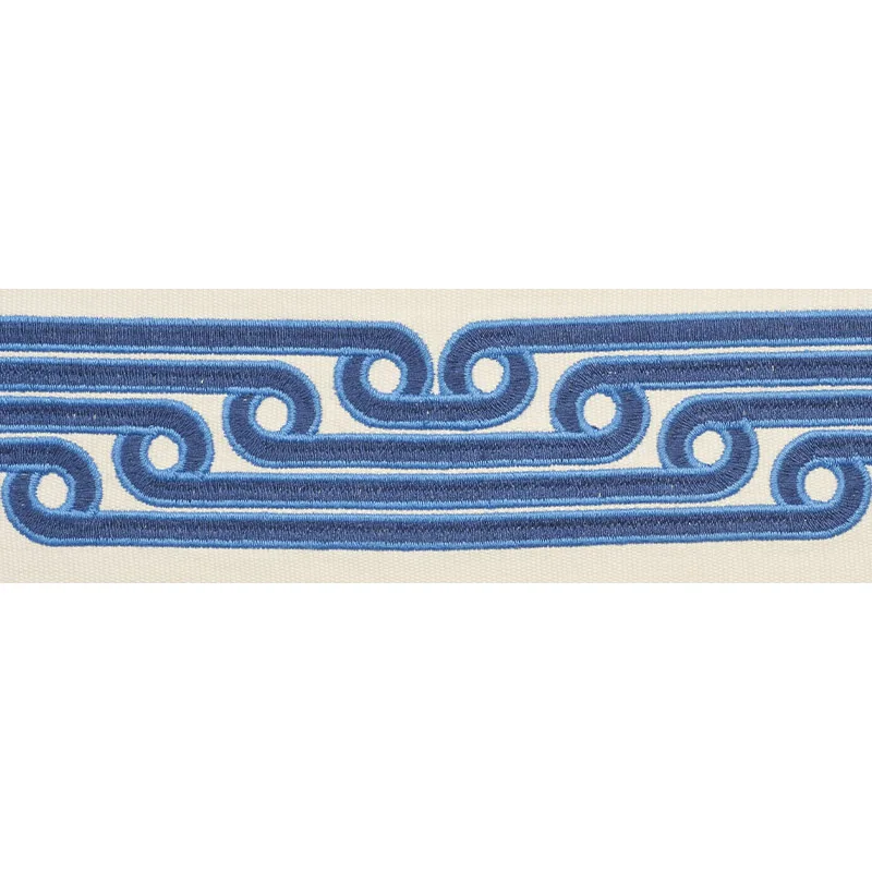 Schumacher Galloway Tape trim in Blue (77210)