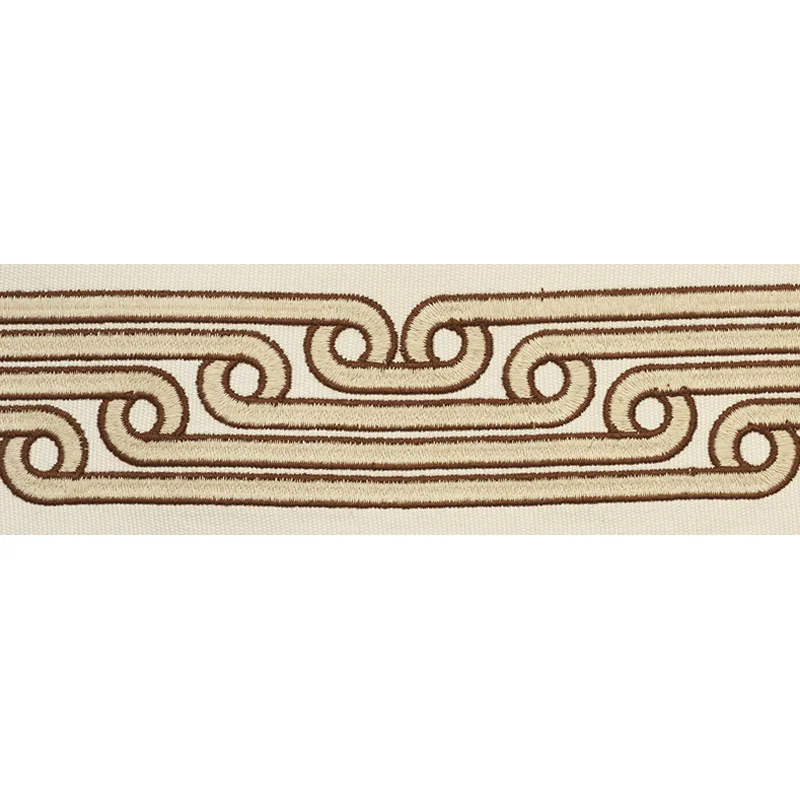 Schumacher Galloway Tape trim in Brown (77211)