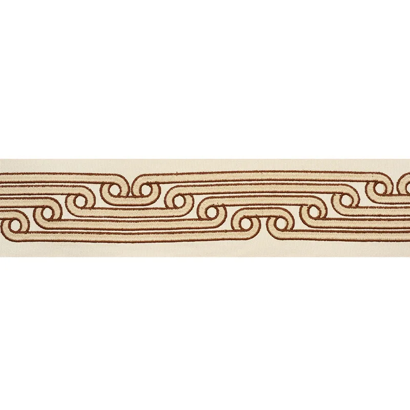 Schumacher Galloway Tape trim in Brown (77211)