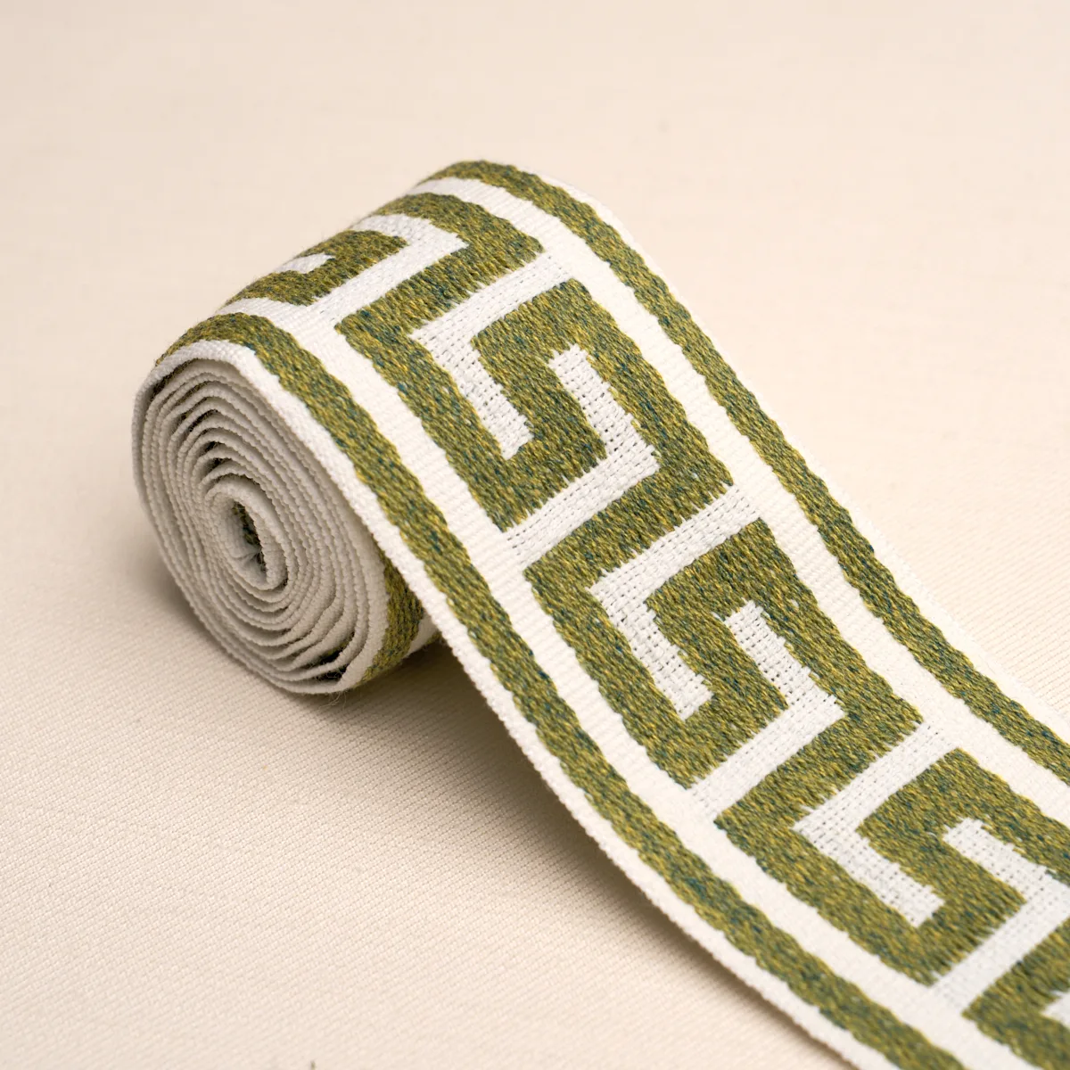 Schumacher Ganton Tape Indoor/Outdoor trim in Grass (72397)