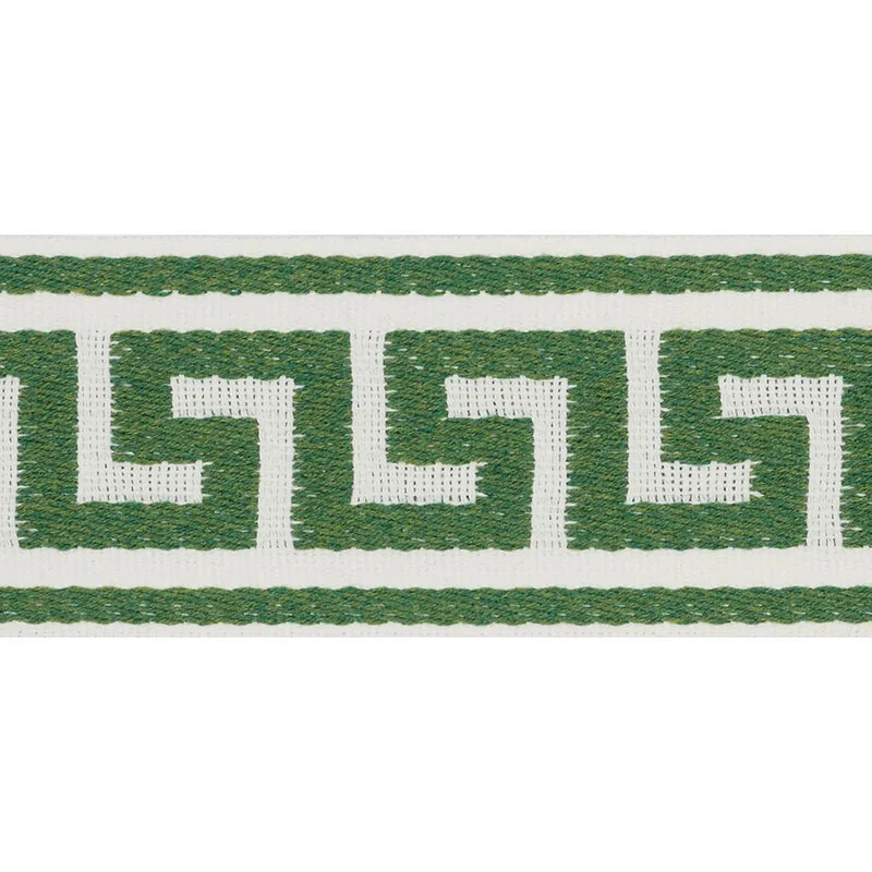 Schumacher Ganton Tape Indoor/Outdoor trim in Green (72393)