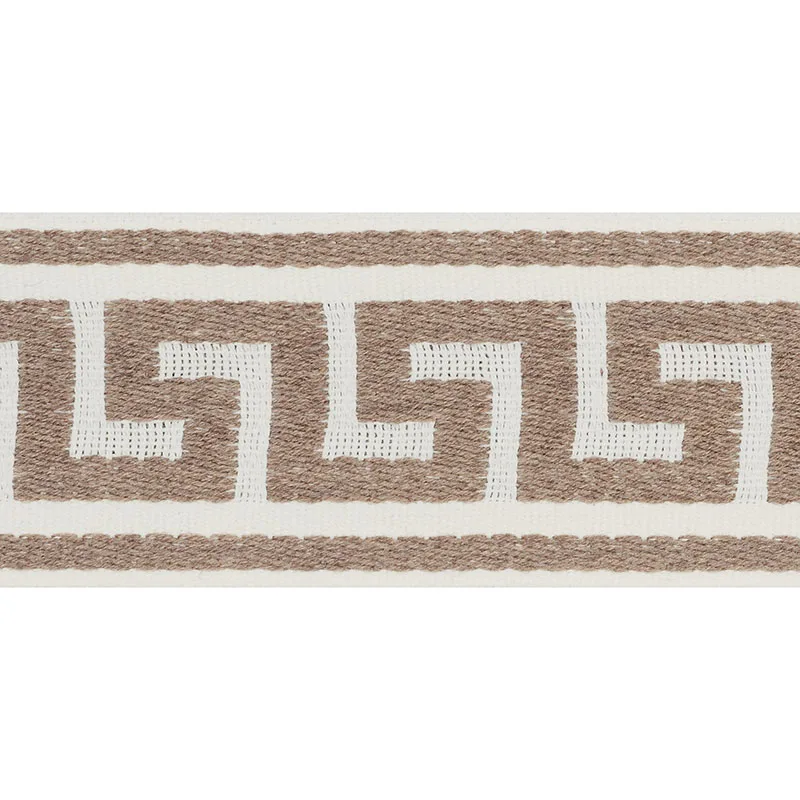 Schumacher Ganton Tape Indoor/Outdoor trim in Taupe (72390)