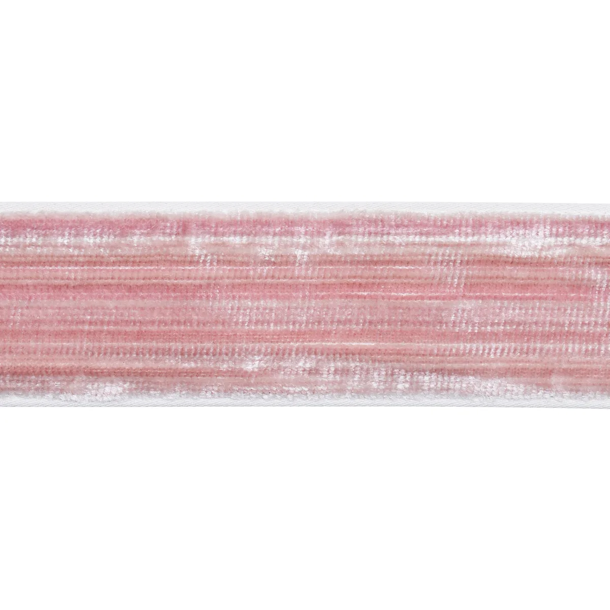 Schumacher Gaspard Velvet Tape Narrow trim in Blush (81292)
