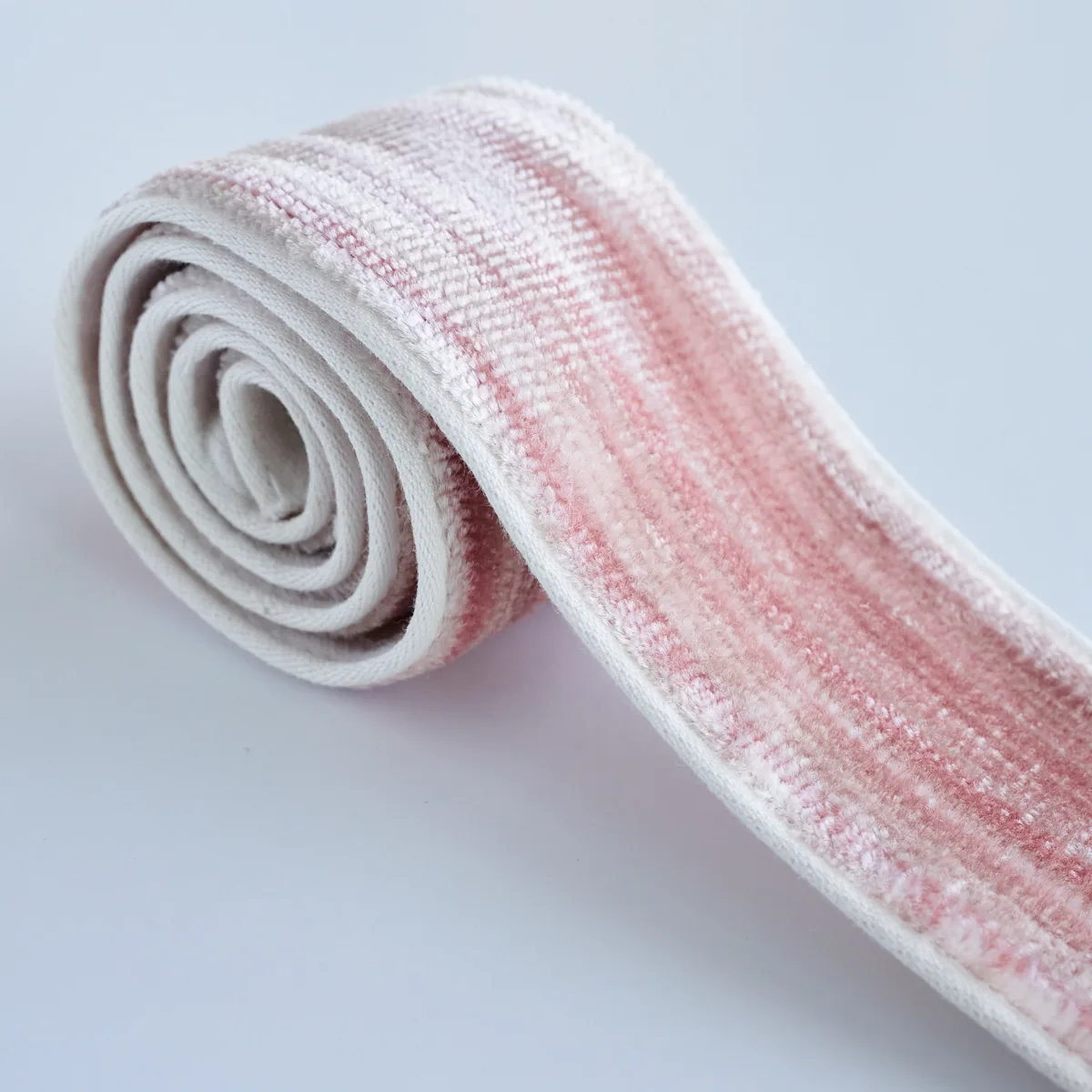 Schumacher Gaspard Velvet Tape Narrow trim in Blush (81292)