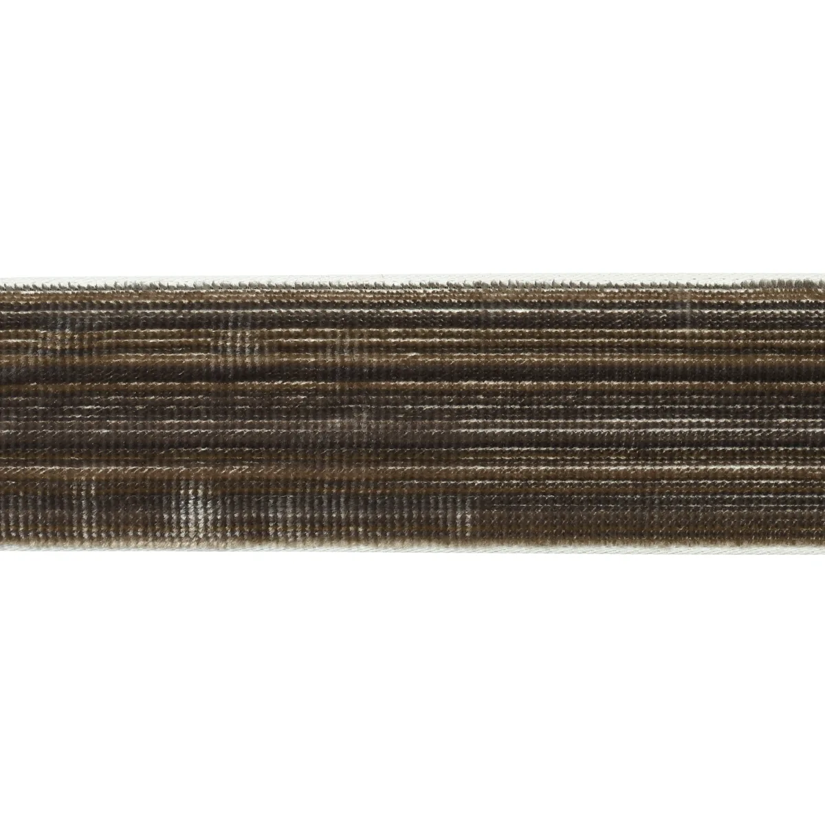 Schumacher Gaspard Velvet Tape Narrow trim in Charcoal (81294)