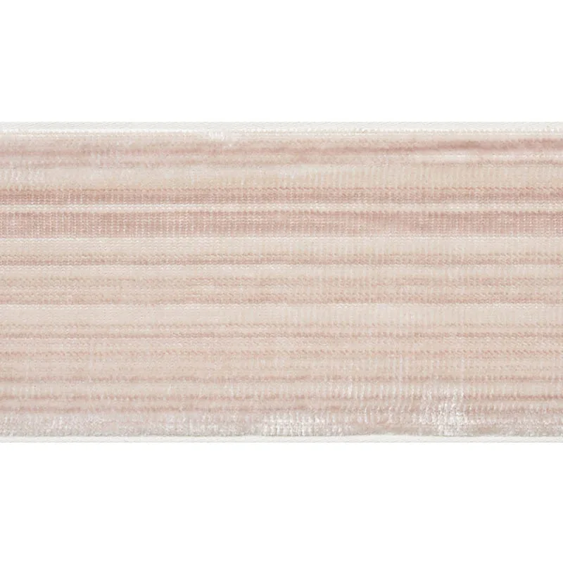 Schumacher Gaspard Velvet Tape Wide trim in Blush (74240)