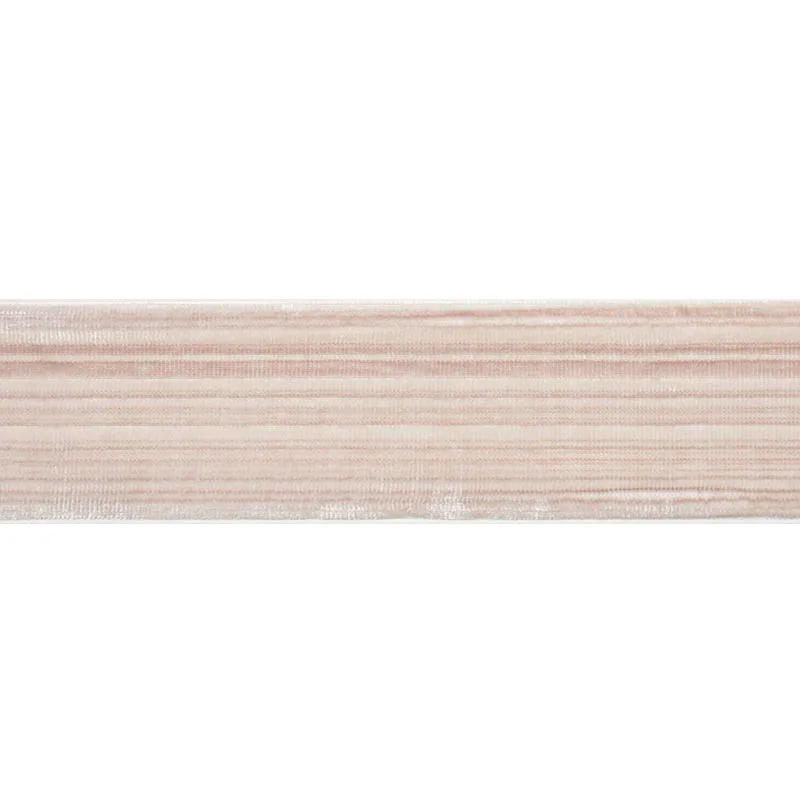 Schumacher Gaspard Velvet Tape Wide trim in Blush (74240)