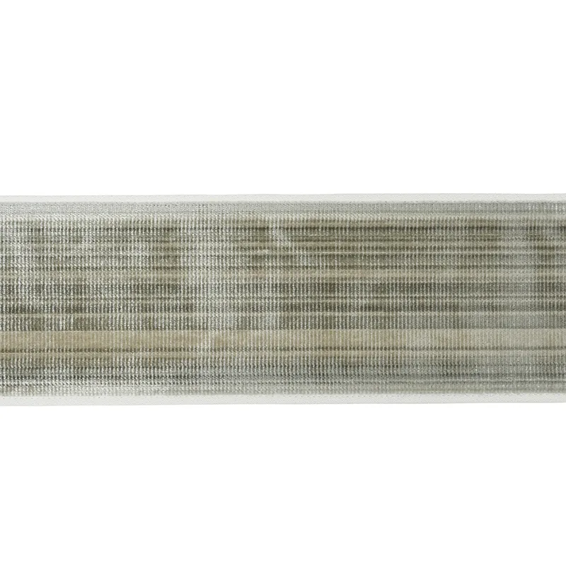 Schumacher Gaspard Velvet Tape Wide trim in Charcoal (74245)