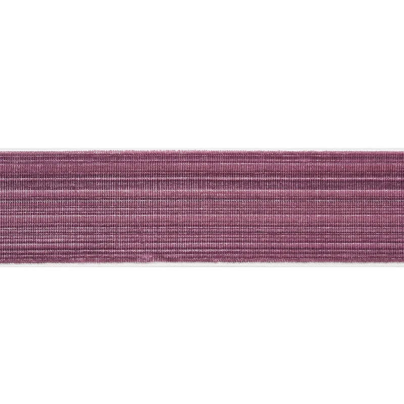Schumacher Gaspard Velvet Tape Wide trim in Eggplant (74242)
