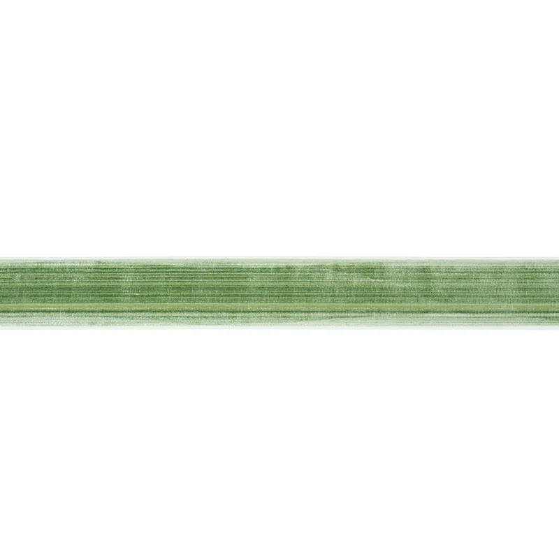 Schumacher Gaspard Velvet Tape Wide trim in Emerald (74244)