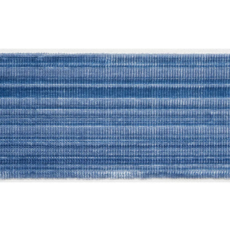 Schumacher Gaspard Velvet Tape Wide trim in Sapphire (74243)
