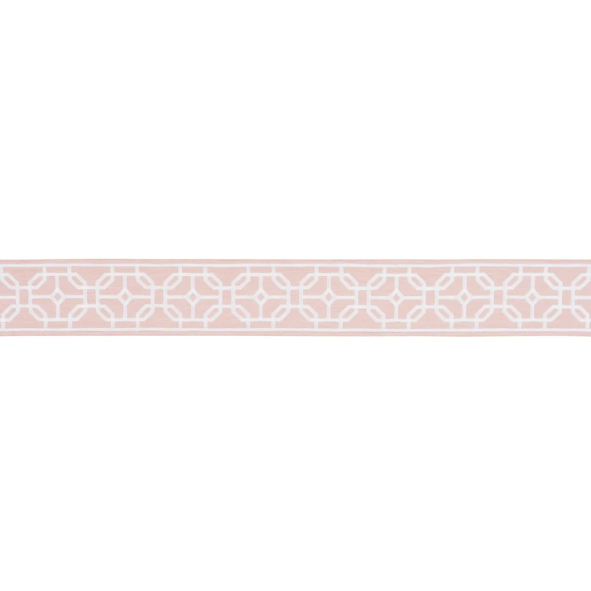 Schumacher Gazebo Trellis Tape trim in Blush (83654)