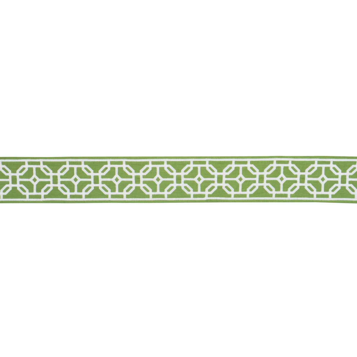 Schumacher Gazebo Trellis Tape trim in Green (83652)