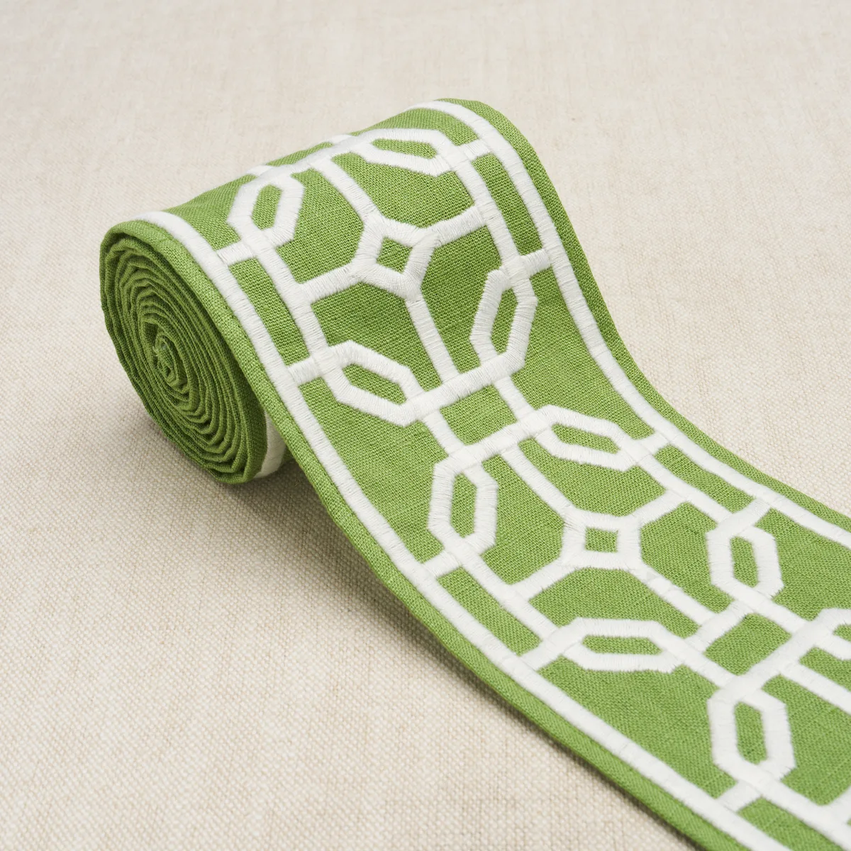 83652 | Gazebo Trellis Tape - Green Schumacher Gazebo Trellis Tape trim in Green (83652)