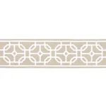 Schumacher Gazebo Trellis Tape trim in Natural (83653)