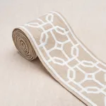 Schumacher Gazebo Trellis Tape trim in Natural (83653)